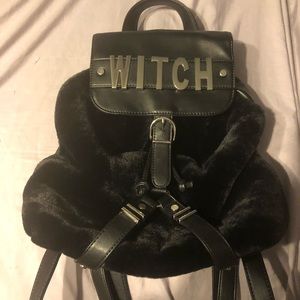 Killstar Furry Witch Backpack Purse